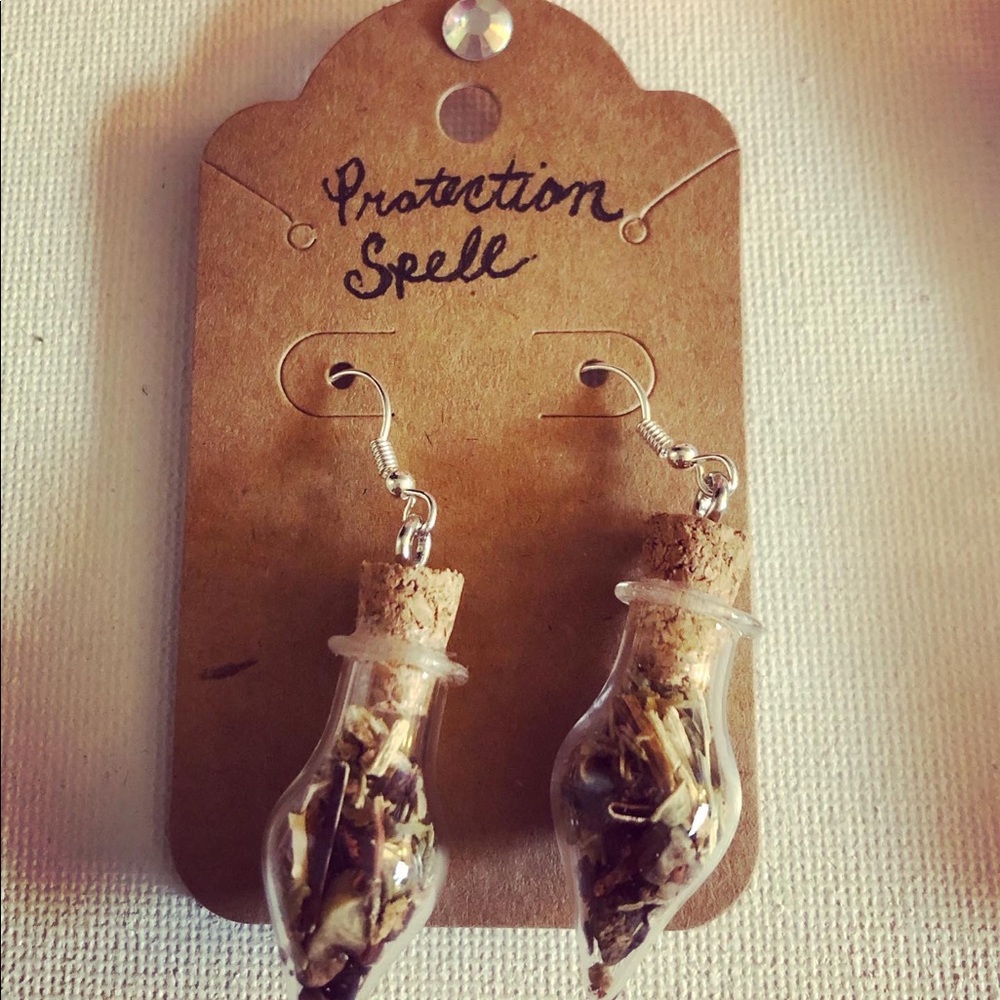 Protection Spell Jar Earrings